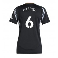 Maglia Calcio Arsenal Gabriel Magalhaes #6 Seconda Divisa Donna 2024-25 Manica Corta